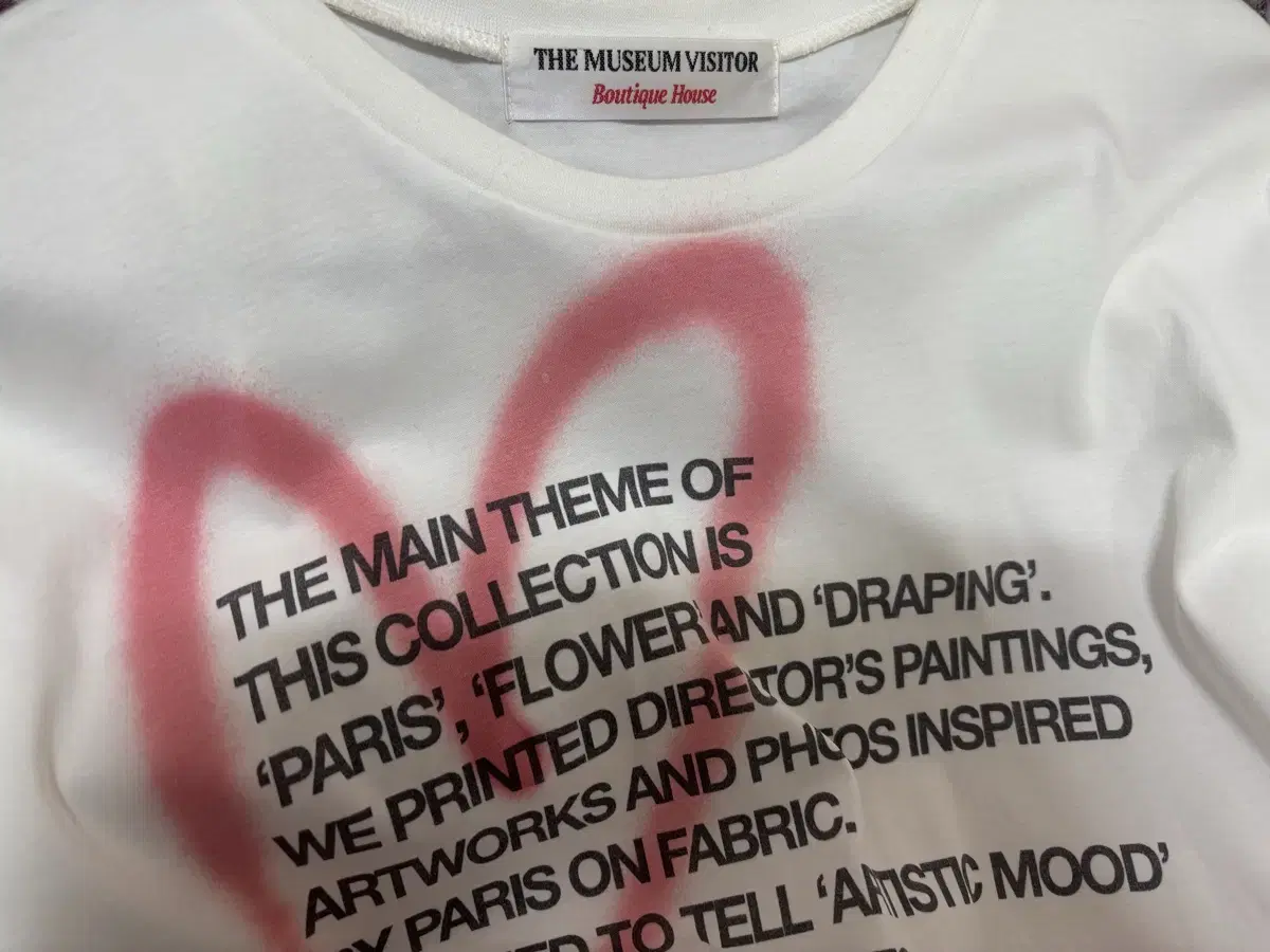 ★人気★【THE MUSEUM VISITOR】★HEART SPRAYED T-SHIRT.S★ ☆人気☆【THE MUSEUM VISITOR】☆HEART SPRAYED T-SHIRT.S